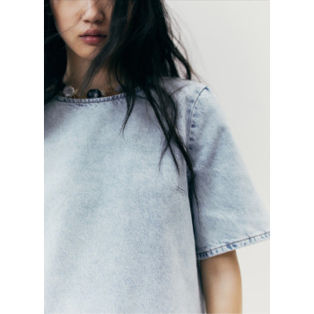 H&M платье TIE-DETAIL DENIM DRESS