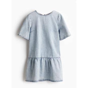 H&M платье TIE-DETAIL DENIM DRESS