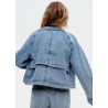 H&M джинсовый трэнч SHORT TRENCH COAT