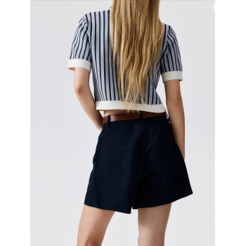 H&M льняные шорты LINEN-BLEND SHORTS