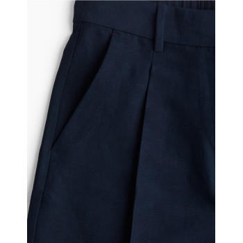 H&M льняные шорты LINEN-BLEND SHORTS