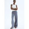 H&M льняные брюки WIDE-LEG LINEN-BLEND PANTS