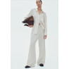 H&M льняные брюки WIDE-LEG LINEN-BLEND PANTS