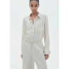 H&M льняные брюки WIDE-LEG LINEN-BLEND PANTS