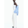 H&M льняные брюки WIDE-LEG LINEN-BLEND PANTS