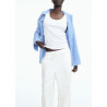 H&M льняные брюки WIDE-LEG LINEN-BLEND PANTS