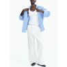 H&M льняные брюки WIDE-LEG LINEN-BLEND PANTS