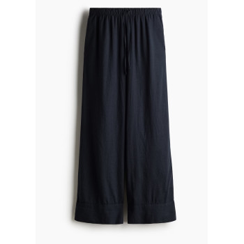 H&M льняные брюки WIDE-LEG LINEN-BLEND PANTS