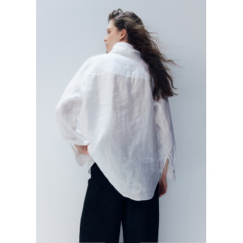 H&M льняная рубашка PREMIUM SELECTION LINEN SHIRT