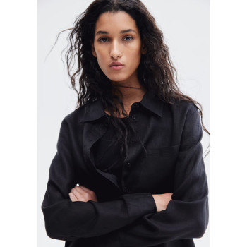 H&M льняная рубашка PREMIUM SELECTION LINEN SHIRT