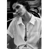 H&M укороченная льняная рубашка PREMIUM SELECTION LINEN BLEND SHIRT