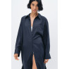 H&M рубашка-платье PREMIUM SELECTION LINEN-BLEND SHIRT DRESS