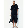 H&M Рубашка-платье на пуговицах PREMIUM SELECTION LINEN-BLEND SHIRT DRESS