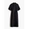 H&M Рубашка-платье на пуговицах PREMIUM SELECTION LINEN-BLEND SHIRT DRESS