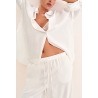 H&M льняные брюки PREMIUM SELECTION WIDE-LEG LINEN-BLEND PANTS