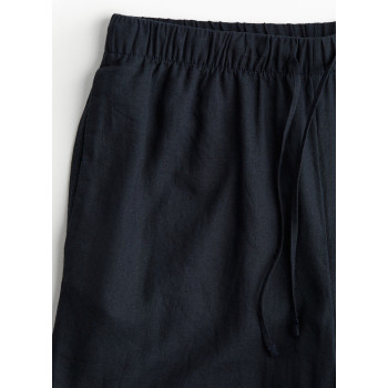 H&M льняные брюки PREMIUM SELECTION WIDE-LEG LINEN-BLEND PANTS