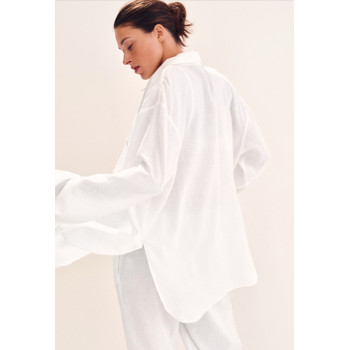 H&M льняная рубашка PREMIUM SELECTION LINEN-BLEND SHIRT
