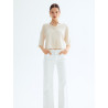 H&M укороченная льняная рубашка LINEN BLEND SHIRT