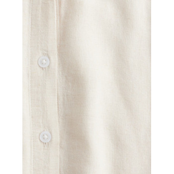 H&M укороченная льняная рубашка LINEN BLEND SHIRT
