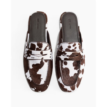 H&M мюли PREMIUM SELECTION LEATHER MULE LOAFERS