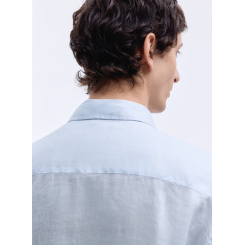 H&M льняная рубашка PREMIUM SELECTION SLIM FIT LINEN SHIRT