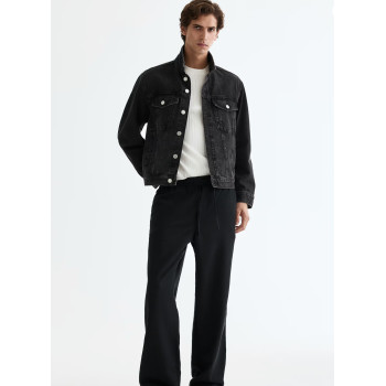 H&M льняные брюки PREMIUM SELECTION RELAXED-FIT LINEN-BLEND PANTS