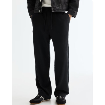 H&M льняные брюки PREMIUM SELECTION RELAXED-FIT LINEN-BLEND PANTS