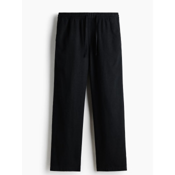 H&M льняные брюки PREMIUM SELECTION RELAXED-FIT LINEN-BLEND PANTS