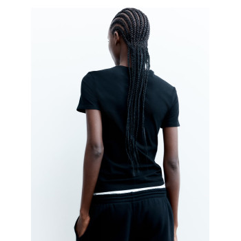 H&M приталенная футболка FITTED T-SHIRT