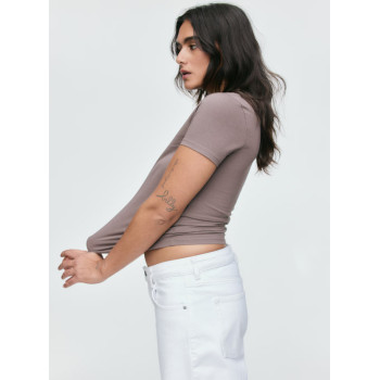 H&M приталенная футболка FITTED T-SHIRT