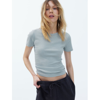 H&M футболка RIBBED T-SHIRT