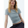 H&M футболка RIBBED T-SHIRT