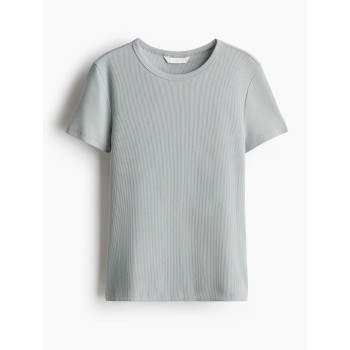 H&M футболка RIBBED T-SHIRT