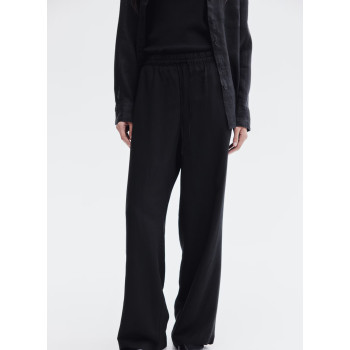 H&M льняные брюки WIDE-LEG LINEN-BLEND PANTS