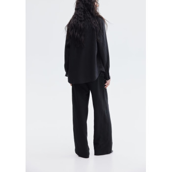 H&M льняные брюки WIDE-LEG LINEN-BLEND PANTS
