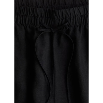 H&M льняные брюки WIDE-LEG LINEN-BLEND PANTS